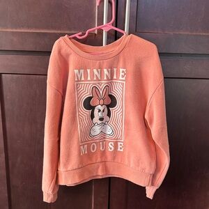 Minnie Mouse Peach Sweatshirt